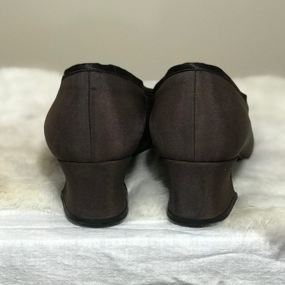 Vintage Yves Saint Laurent Pumps Heels 8 N Brown - Picture 4 of 8